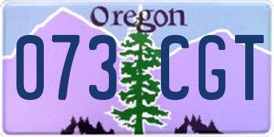 OR license plate 073CGT