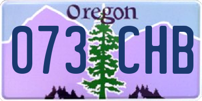 OR license plate 073CHB