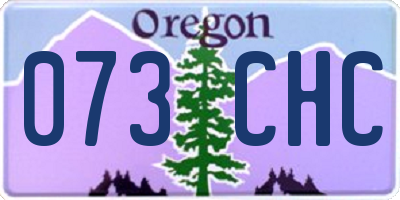 OR license plate 073CHC