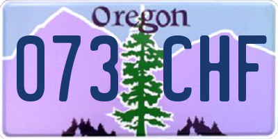 OR license plate 073CHF