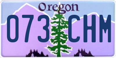 OR license plate 073CHM