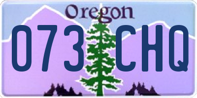 OR license plate 073CHQ