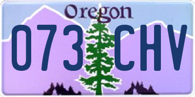 OR license plate 073CHV