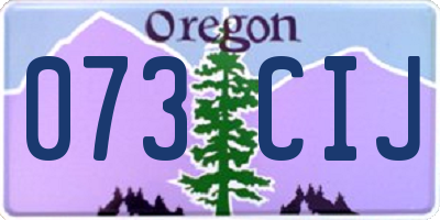 OR license plate 073CIJ