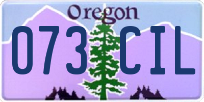 OR license plate 073CIL