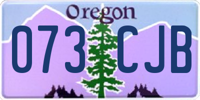 OR license plate 073CJB