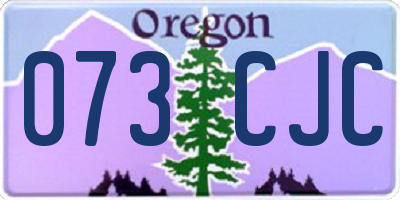OR license plate 073CJC