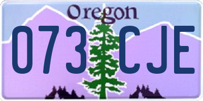 OR license plate 073CJE