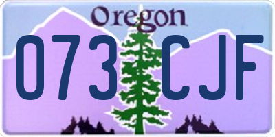 OR license plate 073CJF