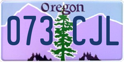 OR license plate 073CJL
