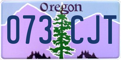 OR license plate 073CJT