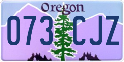 OR license plate 073CJZ