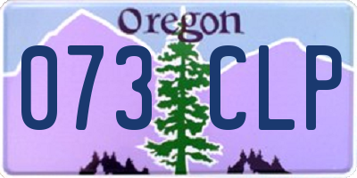 OR license plate 073CLP