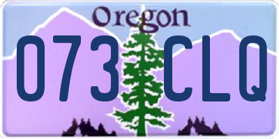 OR license plate 073CLQ