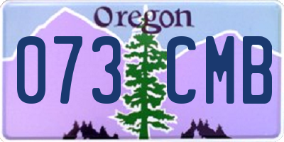 OR license plate 073CMB