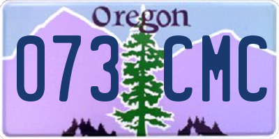 OR license plate 073CMC