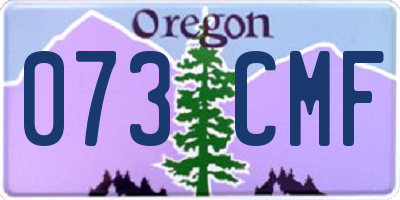 OR license plate 073CMF