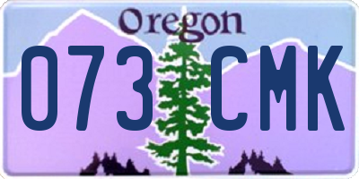 OR license plate 073CMK