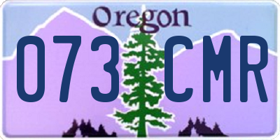 OR license plate 073CMR