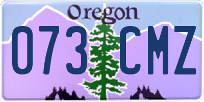 OR license plate 073CMZ