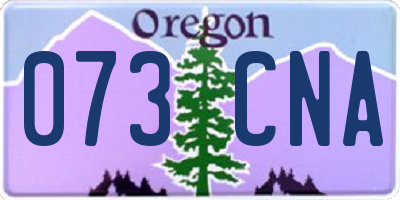 OR license plate 073CNA