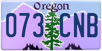 OR license plate 073CNB