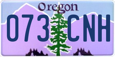 OR license plate 073CNH