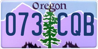 OR license plate 073CQB