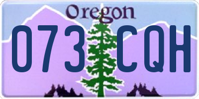 OR license plate 073CQH