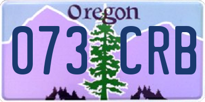 OR license plate 073CRB