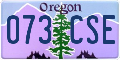 OR license plate 073CSE