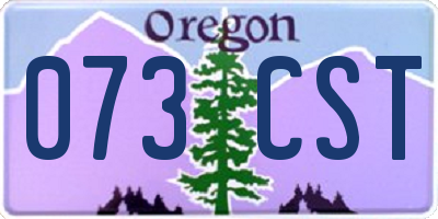 OR license plate 073CST
