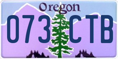 OR license plate 073CTB