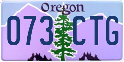 OR license plate 073CTG