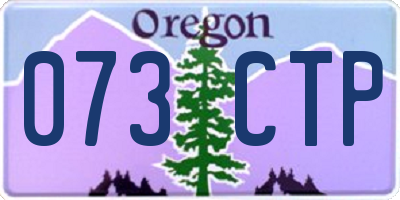 OR license plate 073CTP