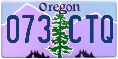 OR license plate 073CTQ