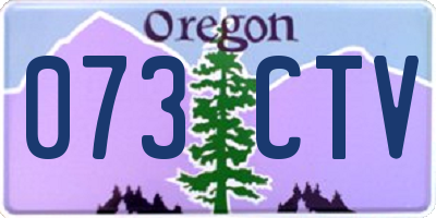 OR license plate 073CTV