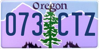 OR license plate 073CTZ