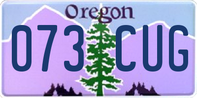 OR license plate 073CUG