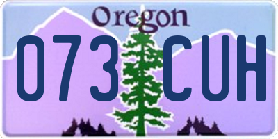 OR license plate 073CUH