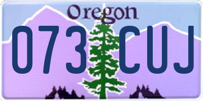 OR license plate 073CUJ