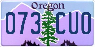 OR license plate 073CUO