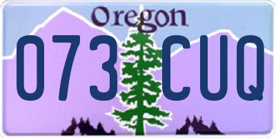 OR license plate 073CUQ