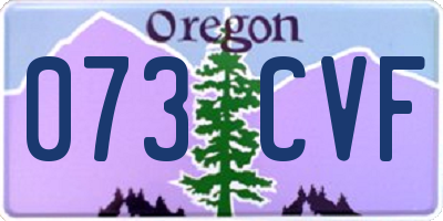 OR license plate 073CVF