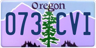 OR license plate 073CVI