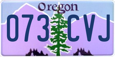 OR license plate 073CVJ