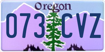 OR license plate 073CVZ