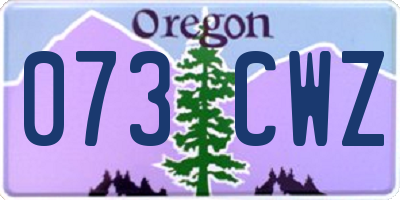 OR license plate 073CWZ