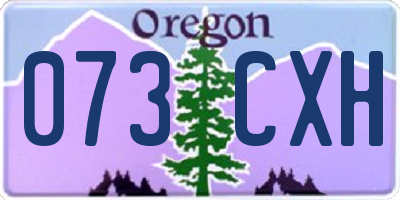 OR license plate 073CXH