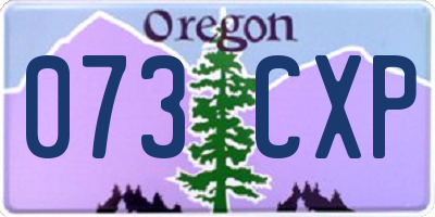 OR license plate 073CXP